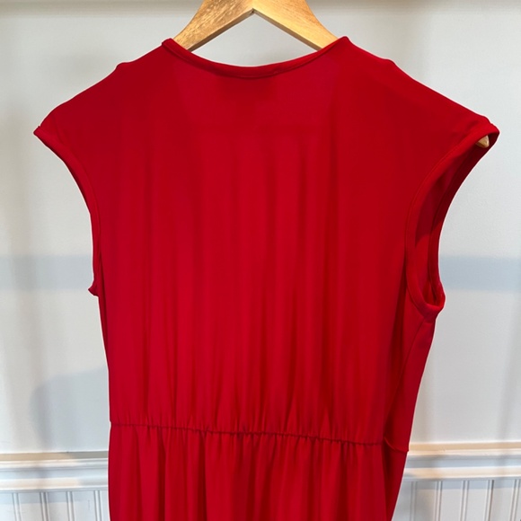 Joseph Ribkoff Red Formal Capped Sleeve Dress Size 10 C007 - Picture 4 of 16